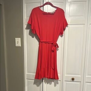 LOFT Tomato Red Dress